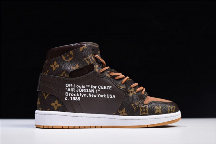 l**is V*t*n x ow x air jordan 1 customs mens aq0818-202