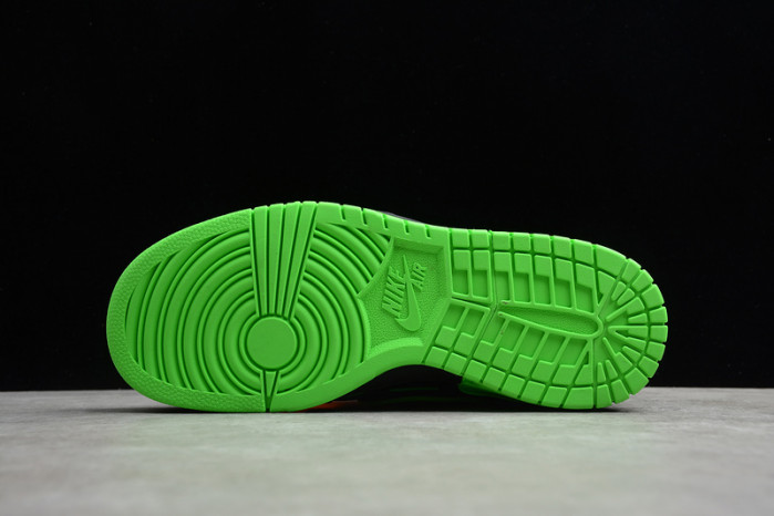 OW x Nike Air Rubber Dunk “Green Strike” CU6015-001