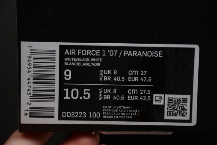 NIKE AIR FORCE 1 LOW "G-DRAGON-WHITE" PEACEMINUSONE PARA-NOISE 2.0 DD3223-100